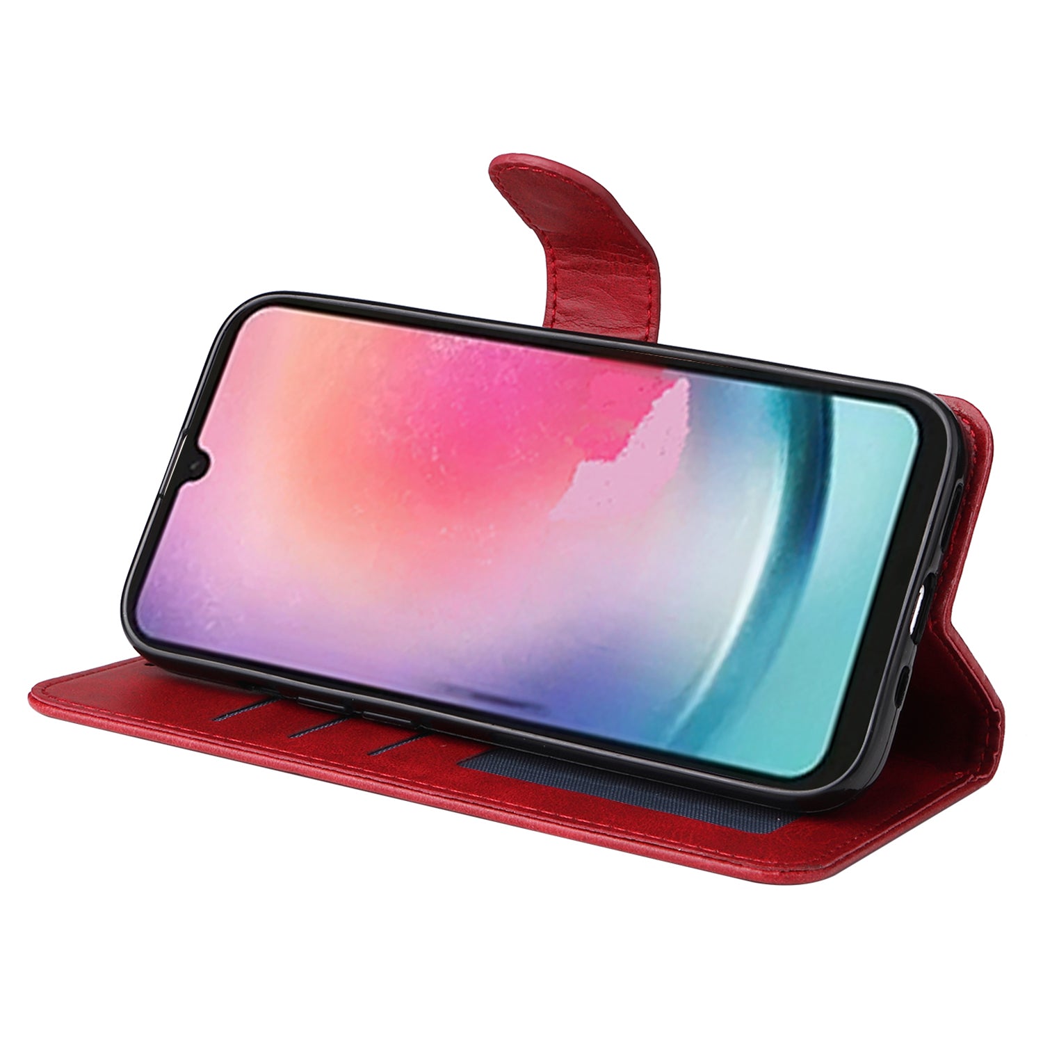 For Samsung Galaxy A24 4G PU Leather Wallet Phone Case Calf Texture Anti-drop Stand Mobile Cover For Samsung Galaxy A24 4G PU Leather Wallet Phone Case Calf Texture Anti-drop Stand Mobile Cover
